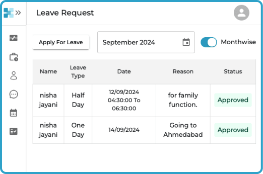 Leave Request UI